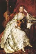 Thomas Gainsborough Miss Anne Ford (mk08) Spain oil painting reproduction